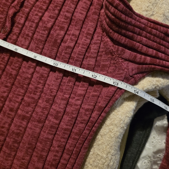 Paloma Wool Mayo Knit Cardigan Fuschia Button Down Dress Cover Up  XS FLAWED - Picture 9 of 10